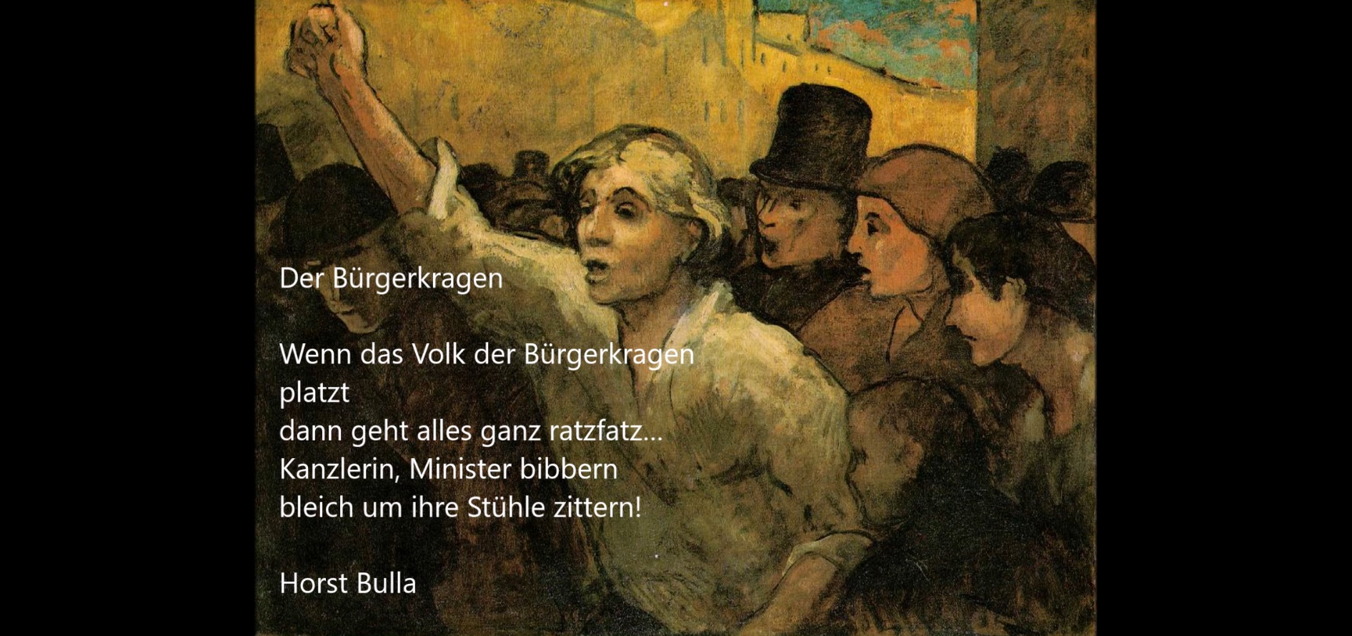 "Der Bürgerkragen" ein Gedicht von Horst Bulla
