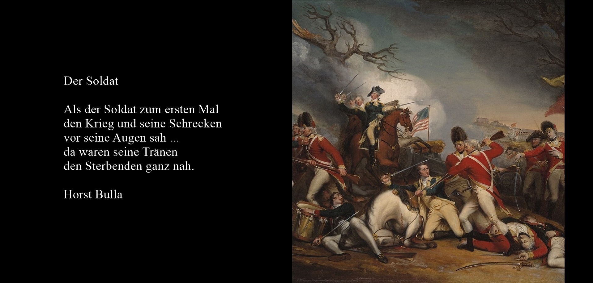 "Der Soldat" ein Gedicht von Horst Bulla