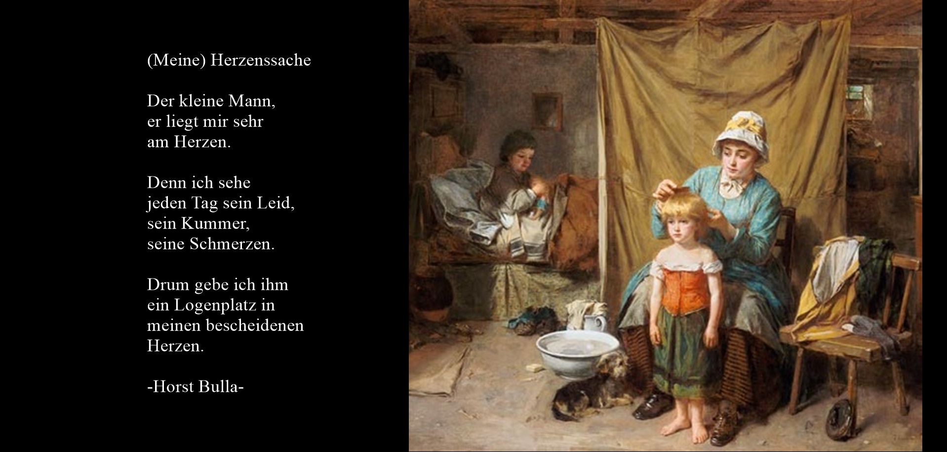 "(Meine) Herzenssache" ein Gedicht von Horst Bulla