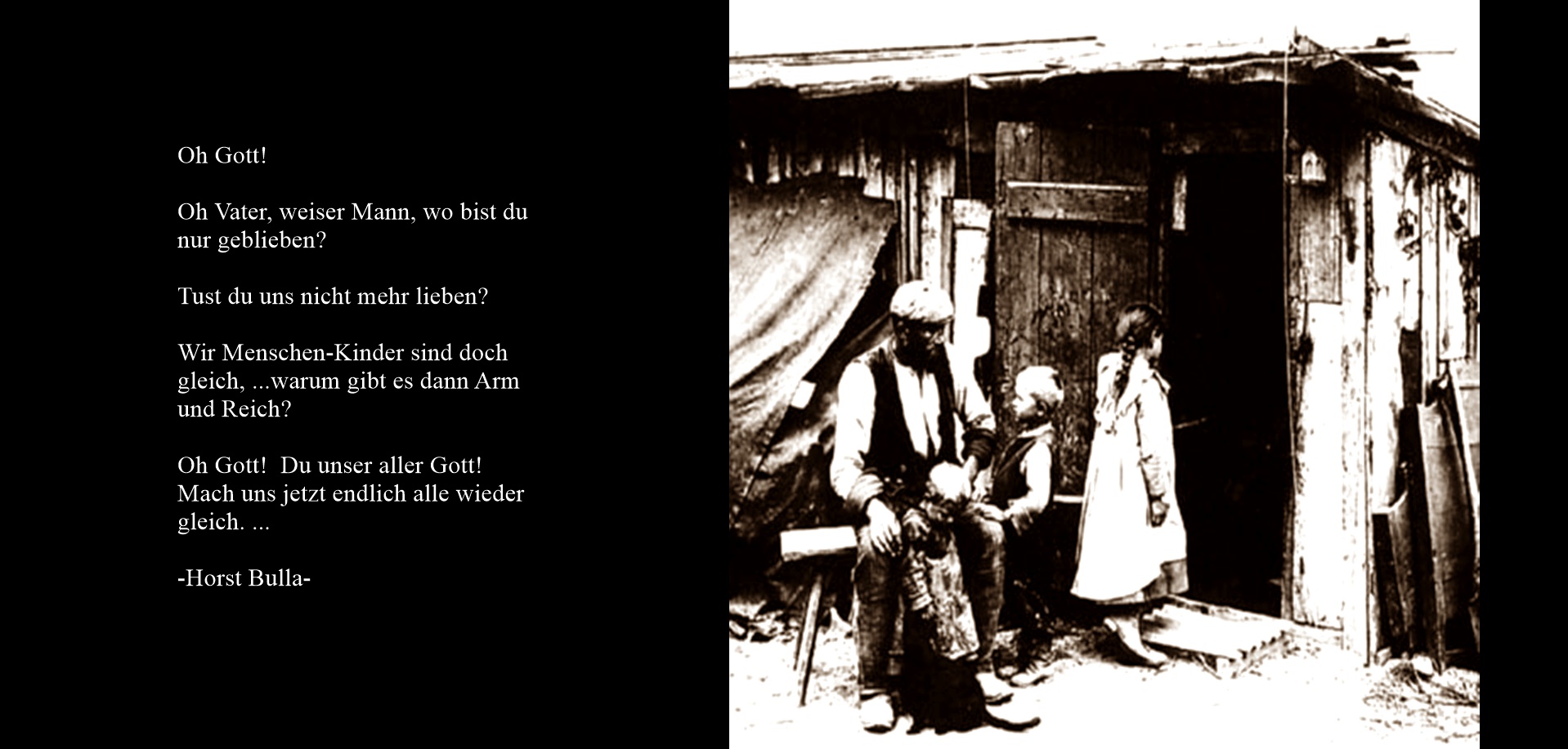 "Oh Gott!" ein Gedicht von Horst Bulla